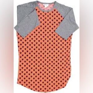 Lularoe Randy Disney Minnie Mouse Polka Dot Orange size L